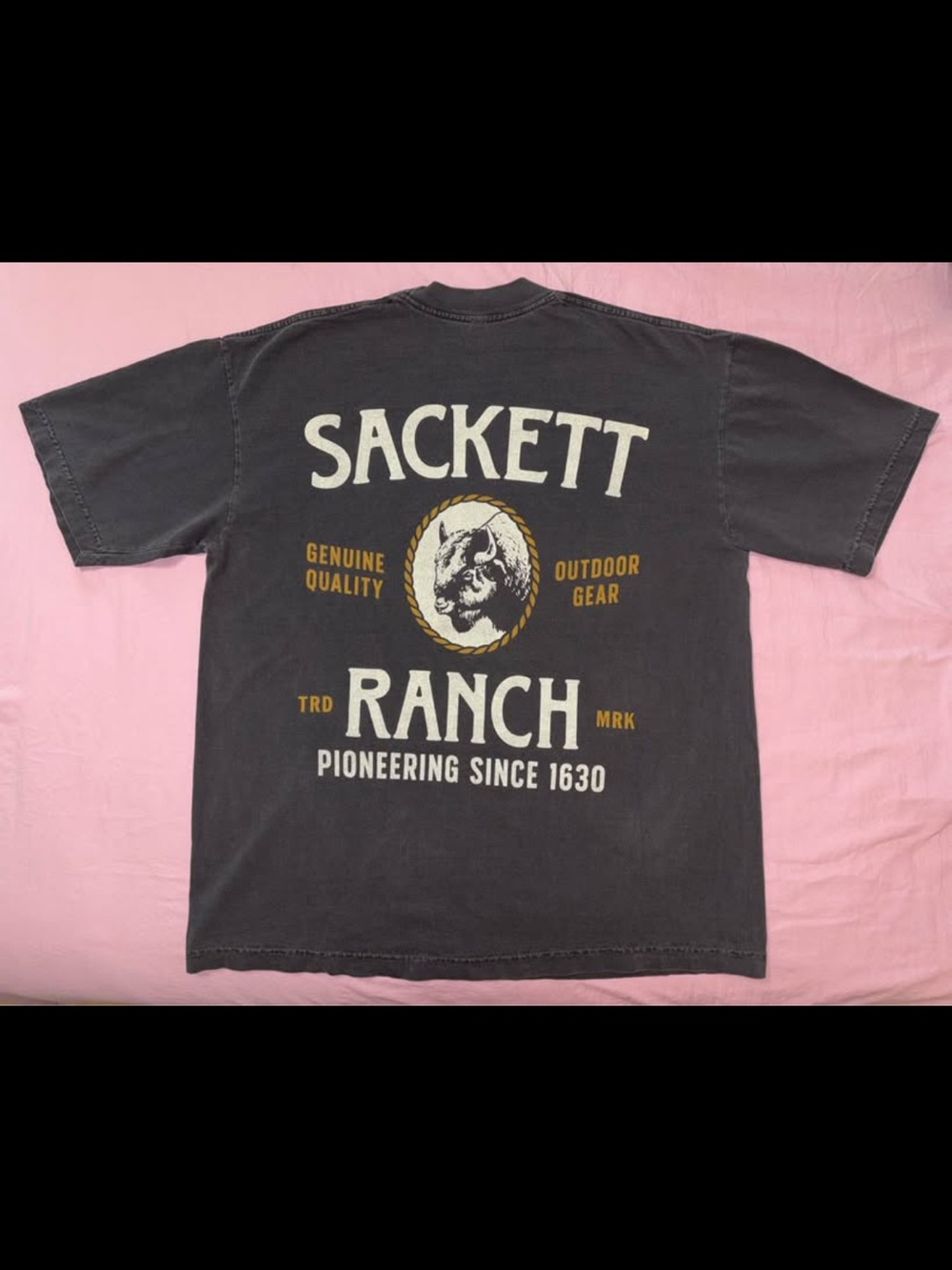Sackett Ranch Men's Black Graphic Tee